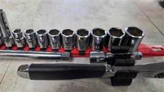 BAHCO 22 piece 3/8 drive socket set